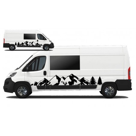 X2 side Mountains Vinyl Graphics Kit Decals for Campervan & Motorhome ...
